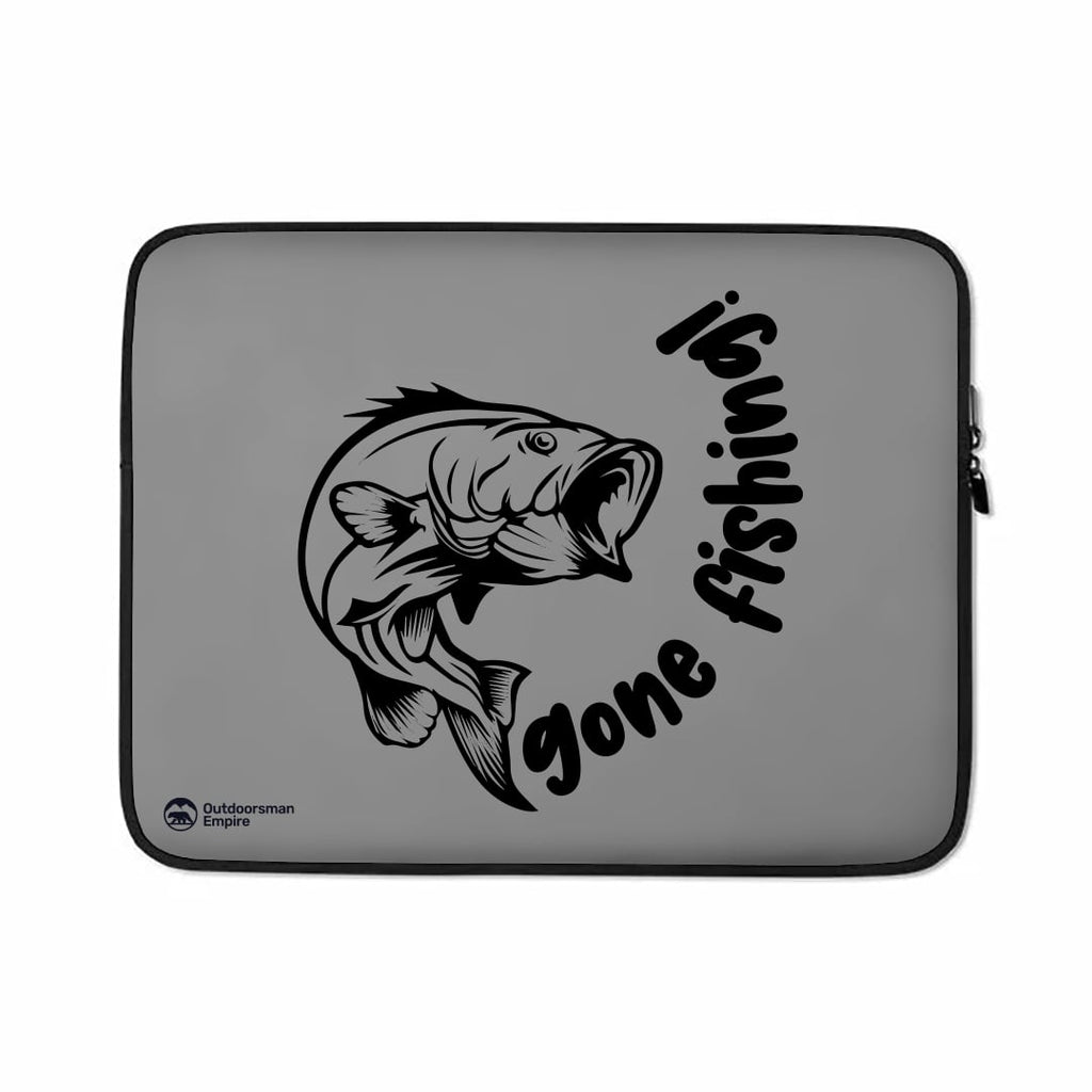 Gone Fishing v1 Laptop Sleeve