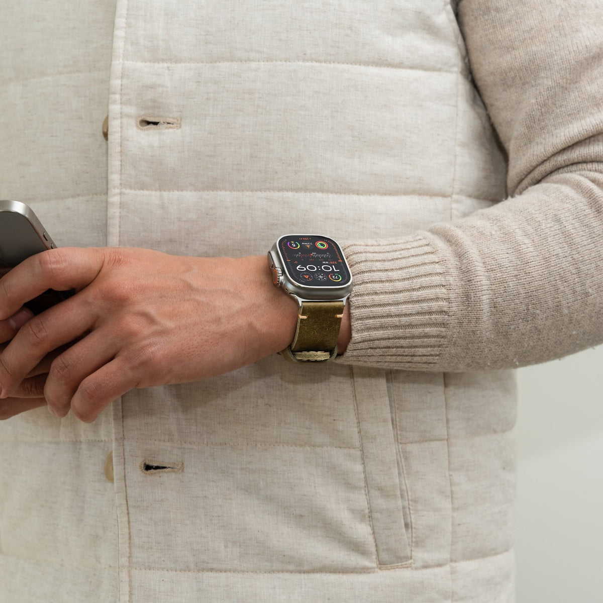 Correa de cuero R01 para Apple Watch | Robust
