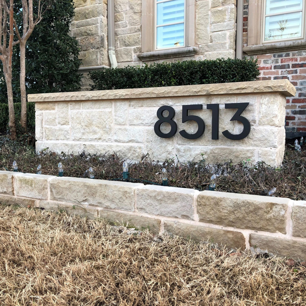 Custom Backlit LED House Numbers for Outdoor Use